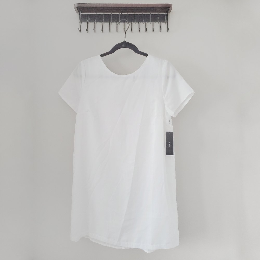 Lulu's Shift & Shout Ivory Shift Dress Size Small - Picture 3 of 6